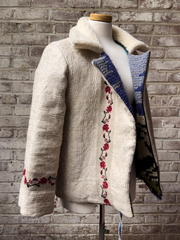 Handmade Upcycled Jacket - Stillwater Swan