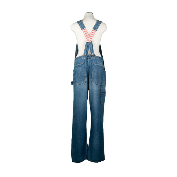 Red & White Stripe Overalls